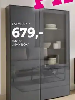 Mömax Premium Living Vitrine Max Box Angebot