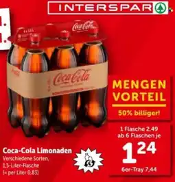 Interspar Coca-Cola Limonaden Angebot