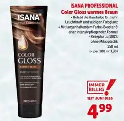 Interspar ISANA Professional Color Gloss warmes Braun Angebot