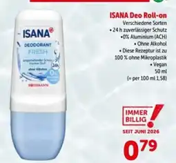 Interspar ISANA Deo Roll-on Fresh Angebot