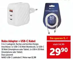 Interspar Nabo Adapter + USB-C Kabel Angebot