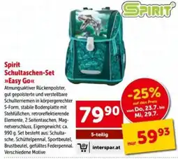 Interspar Spirit Schultaschen-Set »Easy Go« Angebot