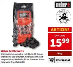 Interspar Weber Grillbriketts Angebot