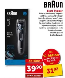 Interspar BRAUN Beard Trimmer Series 3 Angebot
