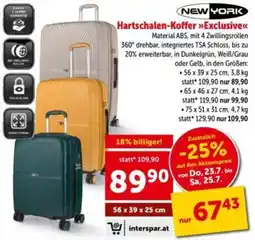 Interspar Hartschalen-Koffer »Exclusive« NEW YORK Angebot