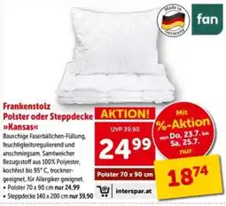 Interspar Frankenstolz Polster oder Steppdecke »Kansas« Angebot