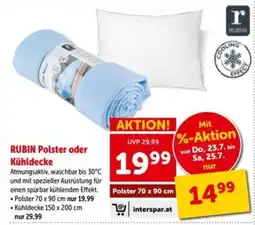 Interspar RUBIN Polster oder Kühlsdecke Angebot