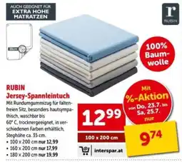 Interspar Rubin Jersey-Spannleintuch Angebot