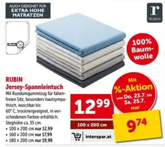 Interspar Rubin Jersey-Spannleintuch Angebot