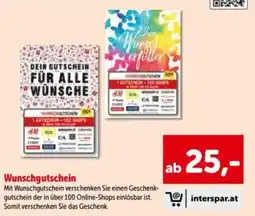 Interspar Wunschgutschein Angebot