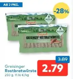 T&G Greisinger Rostbratwürste Angebot