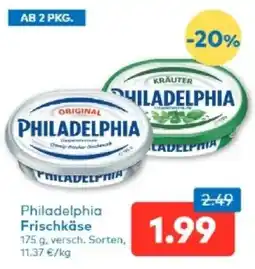 T&G Philadelphia Frischkäse Angebot