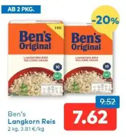 T&G Ben's Langkorn Reis Angebot