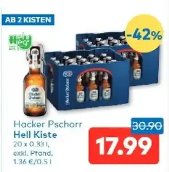 T&G Hacker Pschorr Hell Kiste Angebot