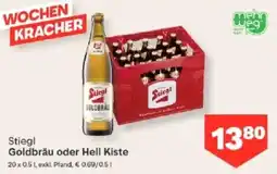 MPreis Stiegl Goldbräu oder Hell Kiste Angebot