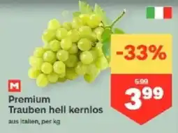 MPreis M Premium Trauben hell kernlos Angebot