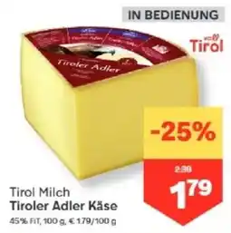 MPreis Tirol Milch Tiroler Adler Käse Angebot