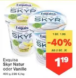 MPreis Exquisa Skyr Natur oder Vanille Angebot