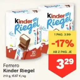 MPreis Ferrero Kinder Riegel Angebot