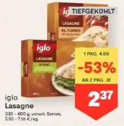 MPreis iglo Lasagne Angebot