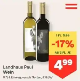 MPreis Landhaus Paul Wein Angebot