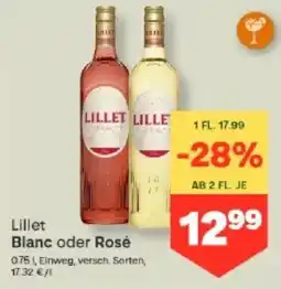 MPreis Lillet Blanc oder Rosé Angebot