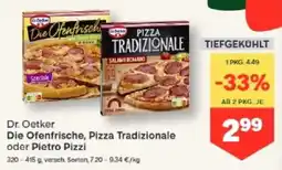 MPreis Dr. Oetker Die Ofenfrische, Pizza Tradizionale oder Pietro Pizzi Angebot