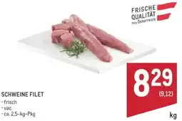 Metro Schweine Filet Angebot