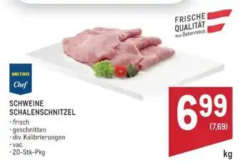 Metro Schweine Schalenschnitzel Angebot