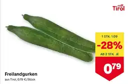 MPreis Freilandgurken Angebot