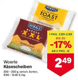 MPreis Woerle Käsescheiben Angebot