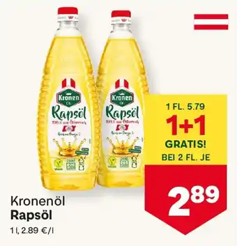MPreis Kronenöl Rapsöl Angebot
