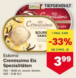MPreis Eskimo Cremissimo Eis Spezialitäten Angebot