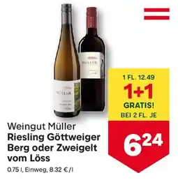 MPreis Weingut Müller Riesling Göttweiger Berg oder Zweigelt vom Löss Angebot