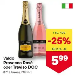 MPreis Valdo Prosecco Rosé oder Treviso DOC Angebot