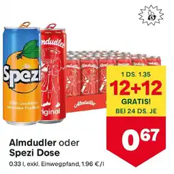 MPreis Almdudler oder Spezi Dose Angebot