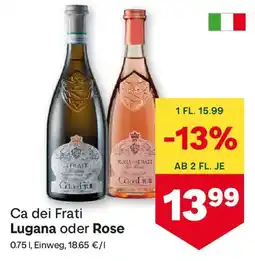 MPreis Ca dei Frati Lugana oder Rose Angebot