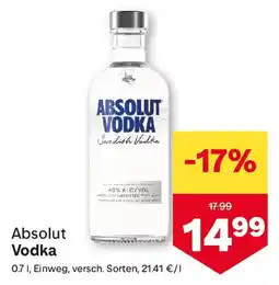 MPreis Absolut Vodka Angebot