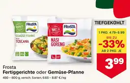 MPreis Frosta Fertiggerichte oder Gemüse-Pfanne Angebot