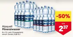 MPreis Alpquell Mineralwasser Angebot