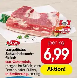 Spar TANN ausgelöstes Schweinsbauchfleisch Angebot