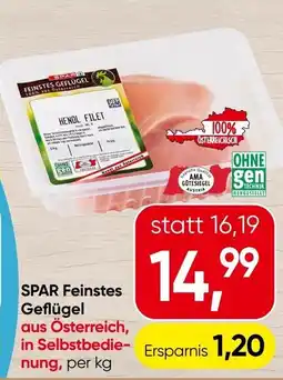 Spar SPAR Feinstes Geflügel Angebot
