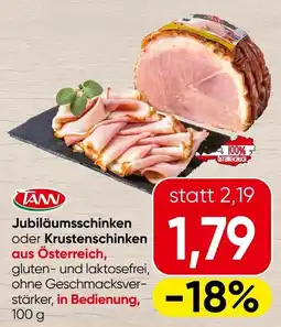 Spar TANN Jubiläumsschinken oder Krustenschinken Angebot
