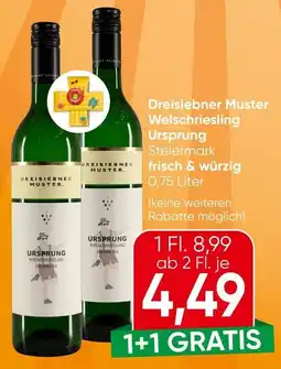 Spar Dreisiebner Muster Ursprung Welschriesling Angebot