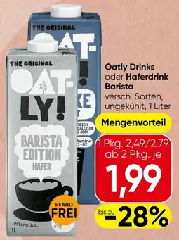 Spar Oatly Barista Edition Hafer Angebot