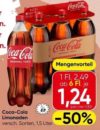 Spar Coca-Cola Limonaden Angebot