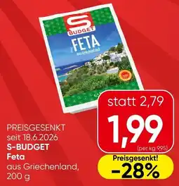 Spar S-Budget Feta Angebot