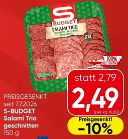 Spar S-Budget Salami Trio Angebot