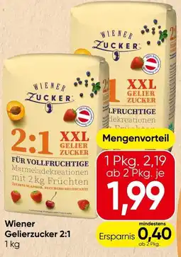 Spar Wiener Gelierzucker 2:1 Angebot