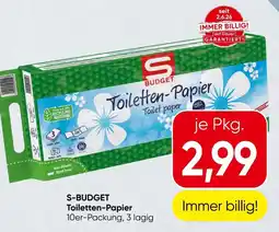 Spar S-Budget Toiletten-Papier Angebot